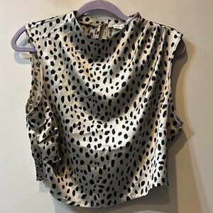 Animal Print Sleeveless Top
